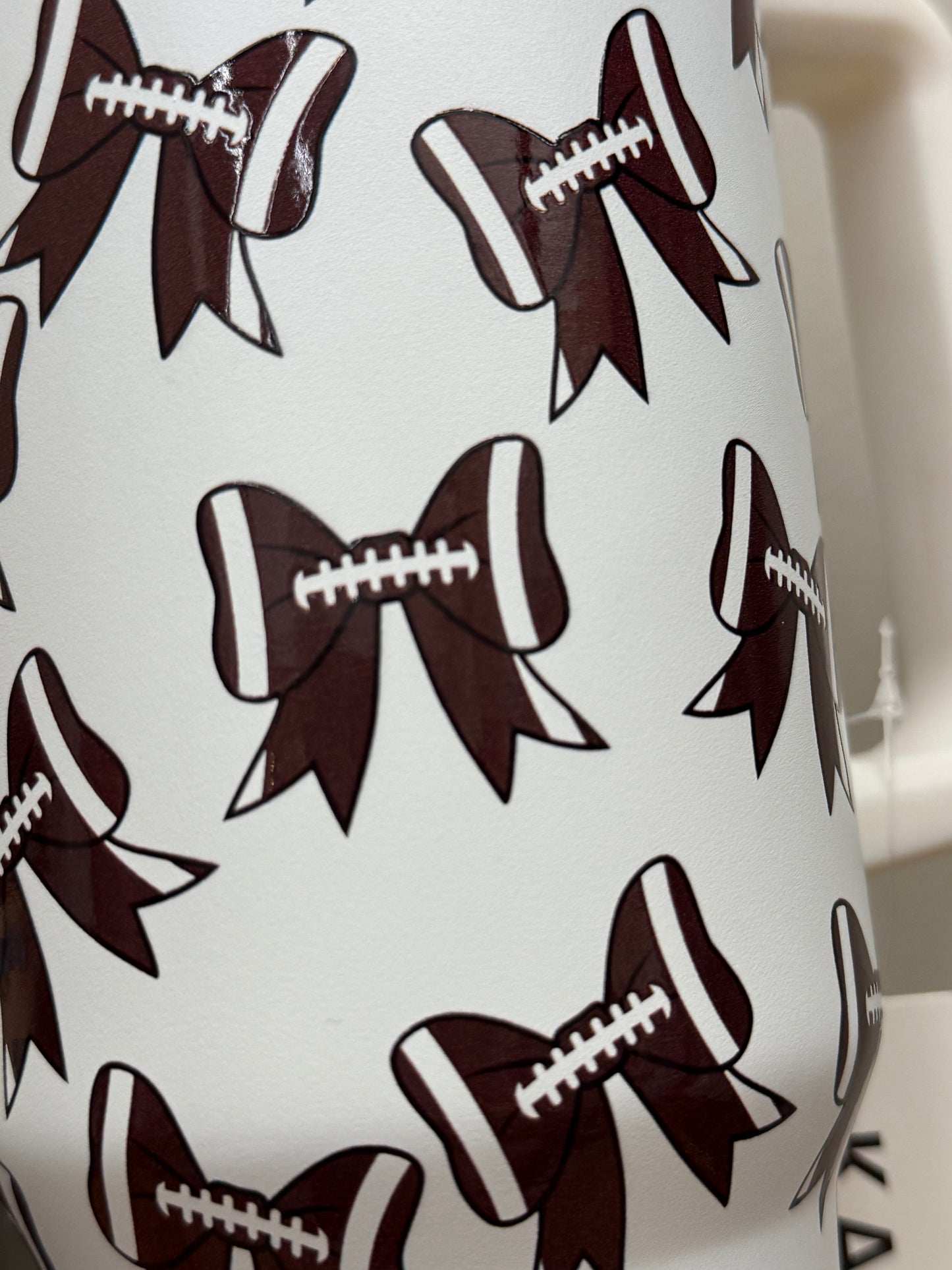 Football Bow Tumbler