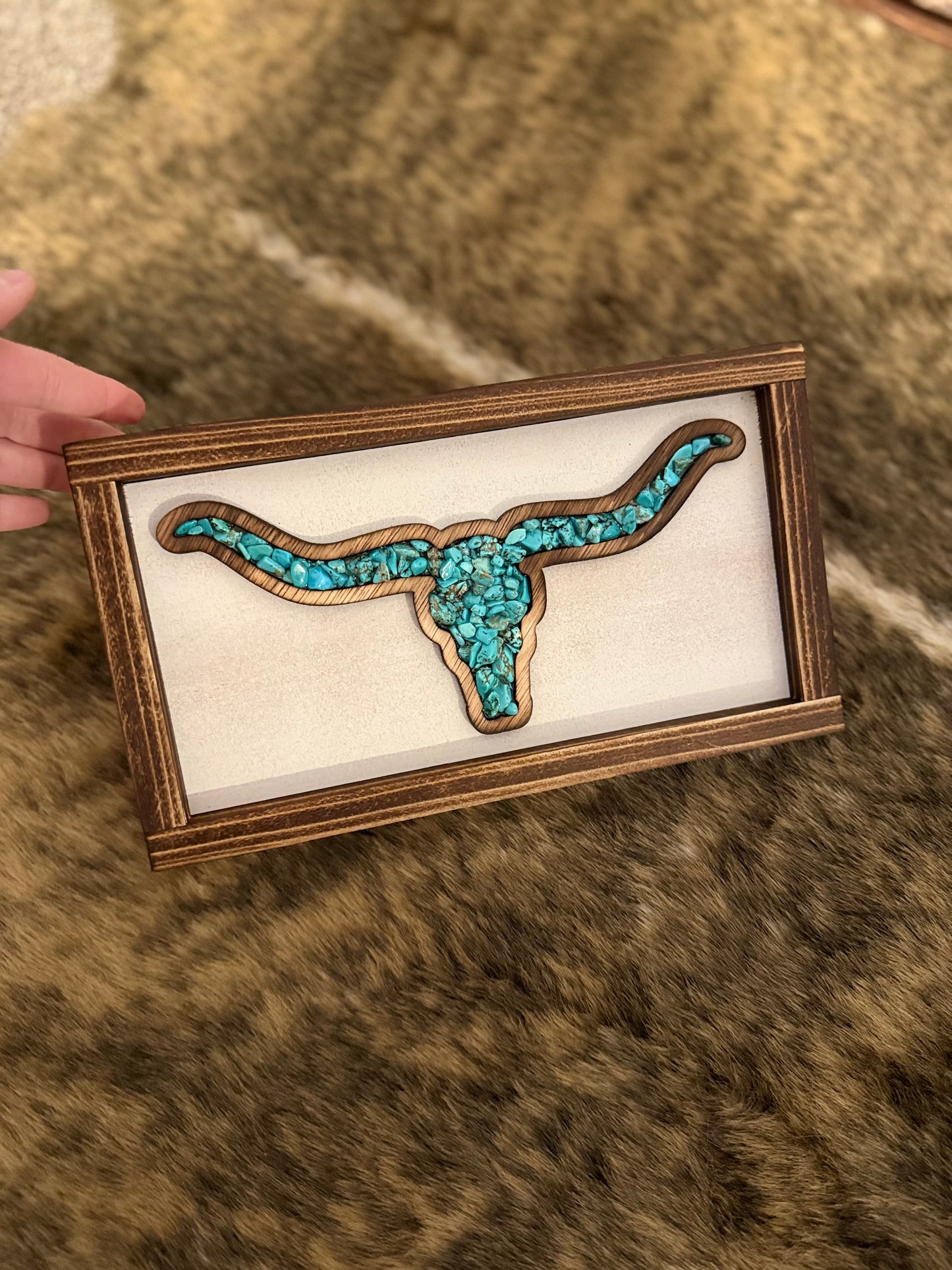 Longhorn Decor- White