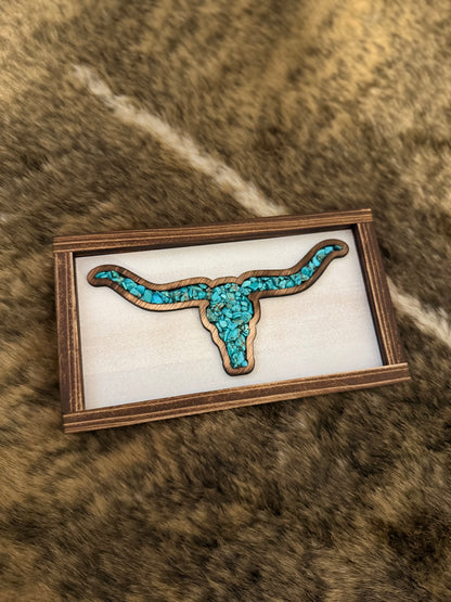 Longhorn Decor- White