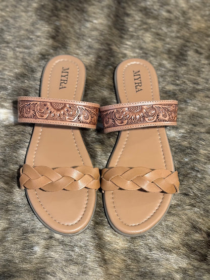 Diamond Ridge Sandals- Brown