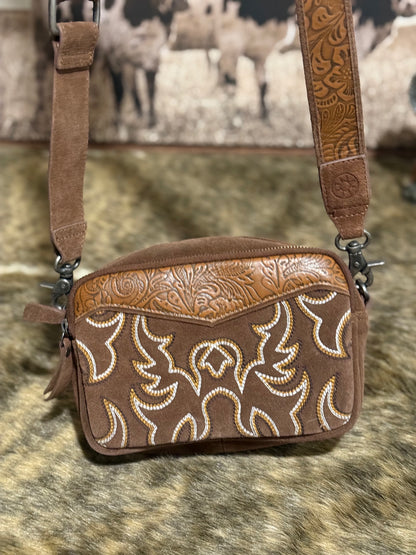 Marla Range Shoulder Bag- Brown