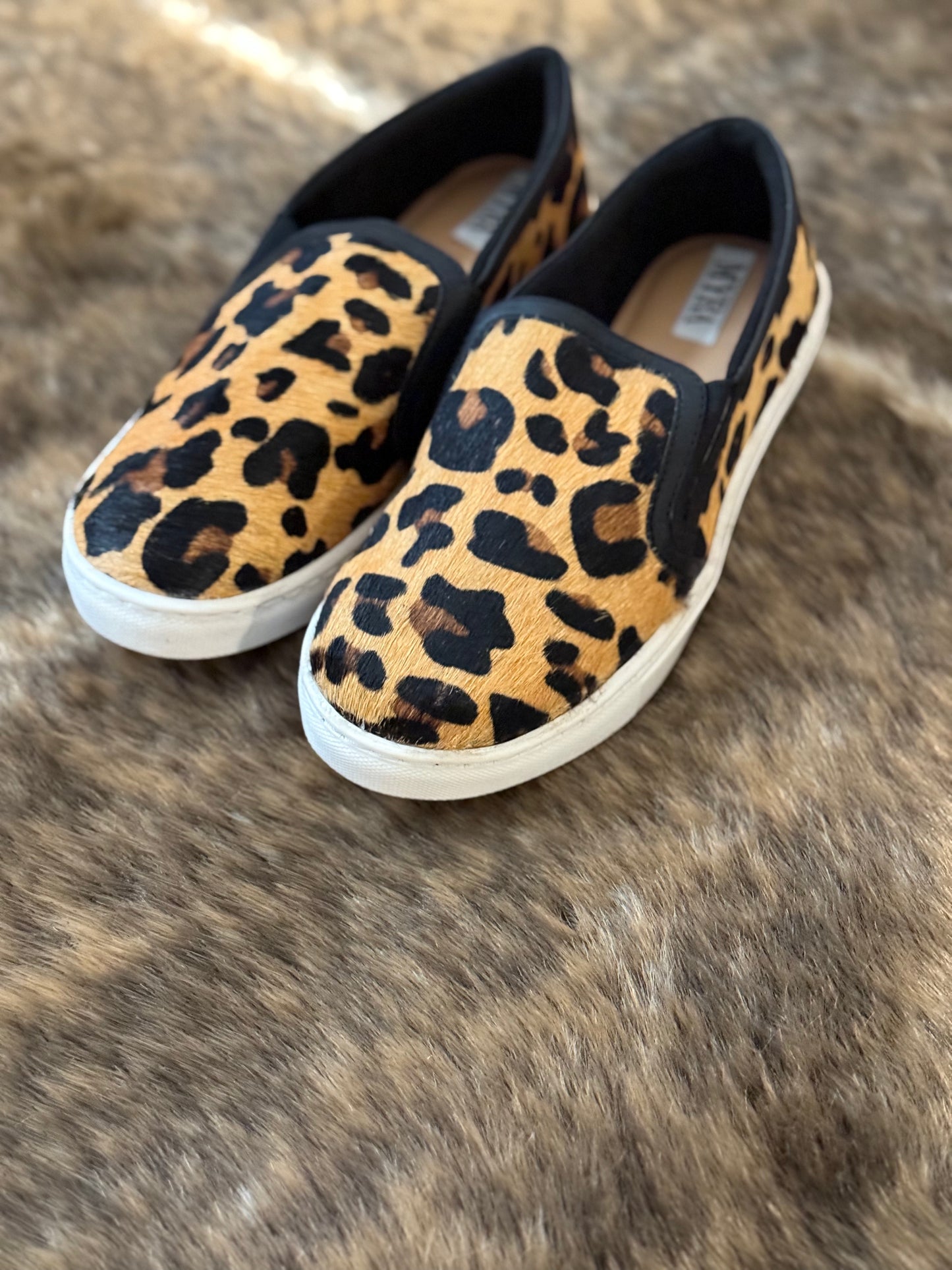 Plush Sneakers- Animal Print