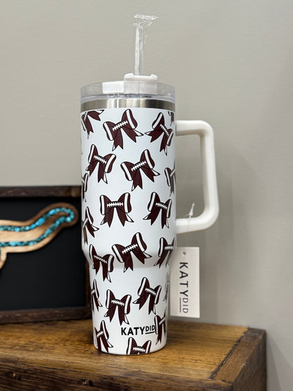 Football Bow Tumbler
