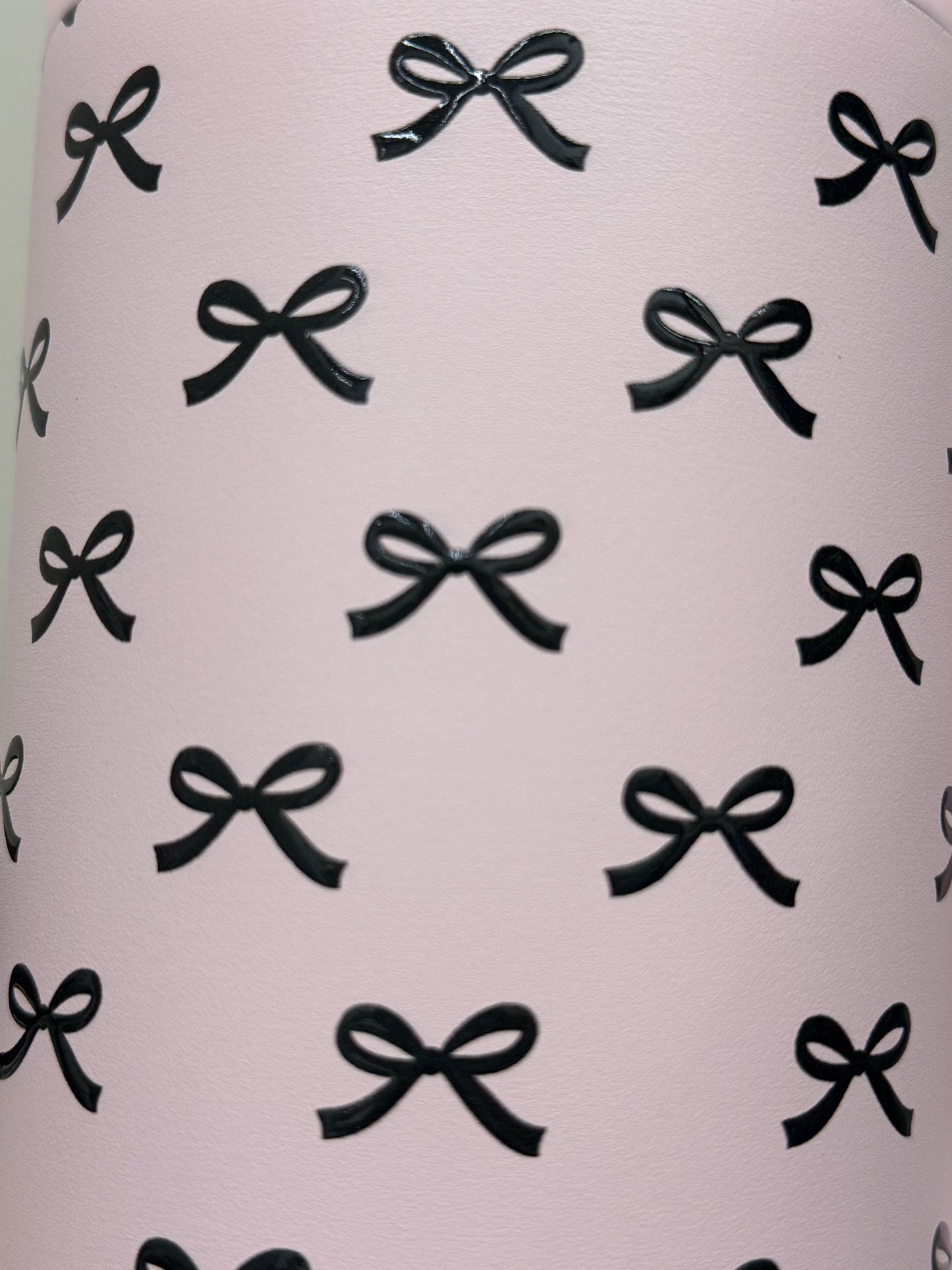 Black & Pink Mini Coquette Bow Tumbler